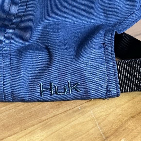 HUK Fishing Baseball Hat Cap Adjustable Blue Angry Marlin - Picture 3 of 5